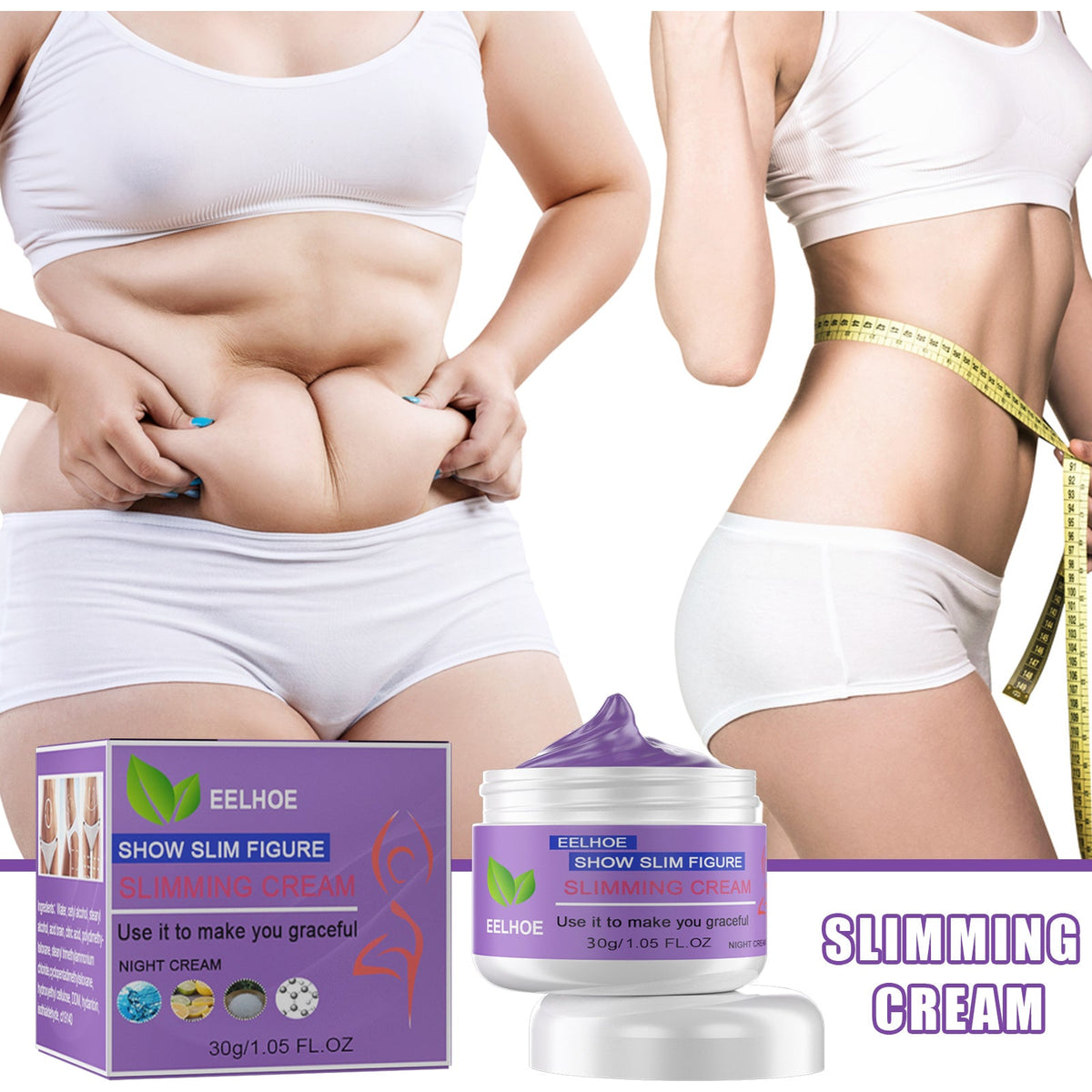 Firming Slimming Cream, Body Shaping Tighten And Moisturizing Skin Massage Cream
