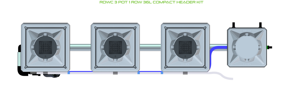 ALIEN RDWC 3 Pot 1 Row Kit