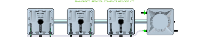 ALIEN RAIN 3 Pot 1 Row Kit