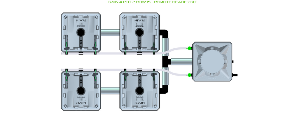 ALIEN RAIN 4 Pot 2 Row Kit