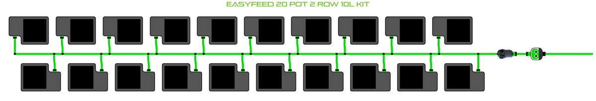 ALIEN EasyFeed 20 Pot 2 Row Kit