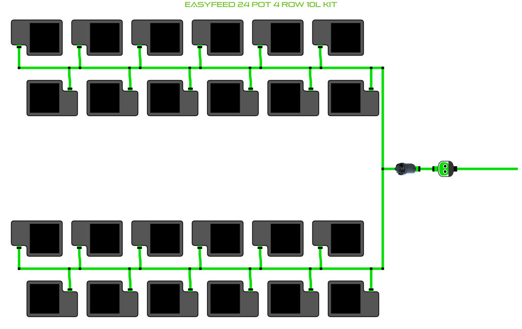 ALIEN EasyFeed 24 Pot 4 Row Kit