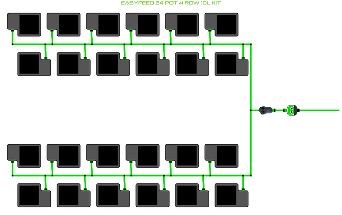 ALIEN EasyFeed 24 Pot 4 Row Kit