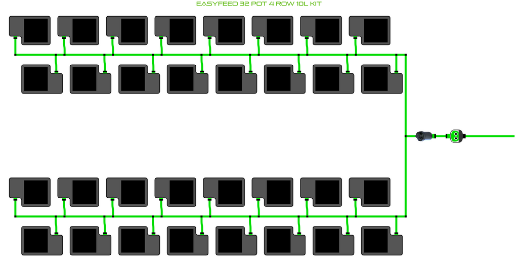 ALIEN EasyFeed 32 Pot 4 Row Kit