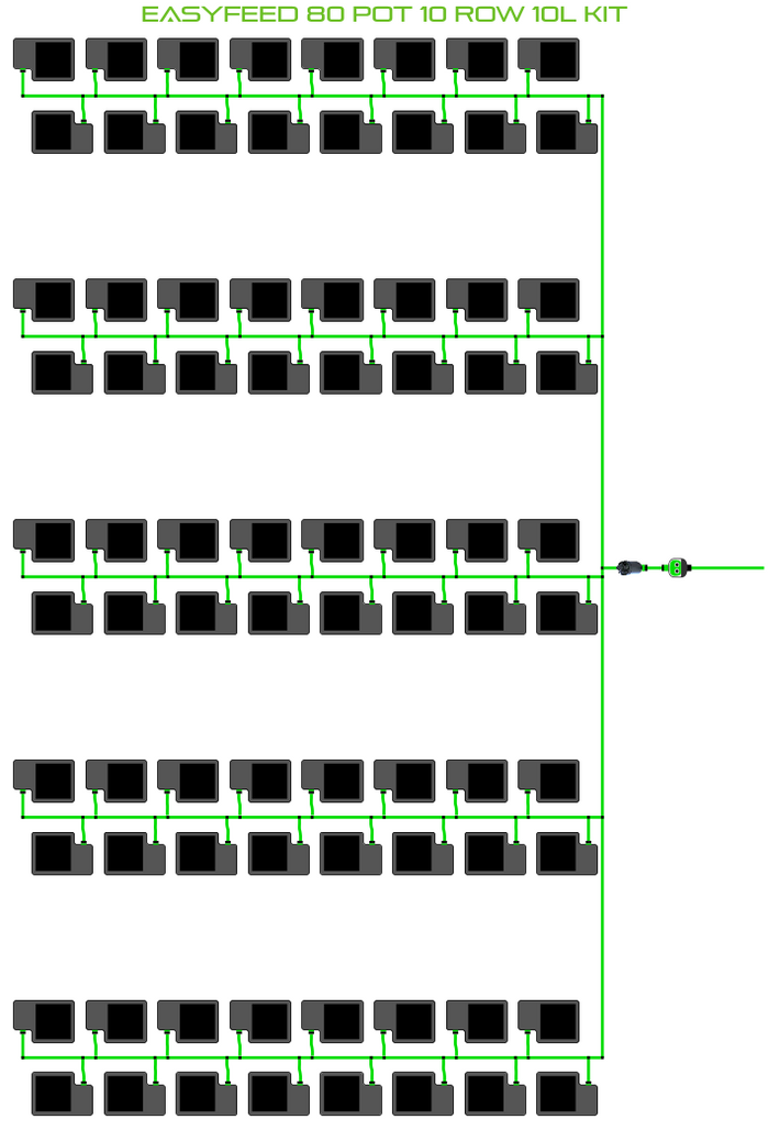 ALIEN EasyFeed 80 Pot 10 Row Kit