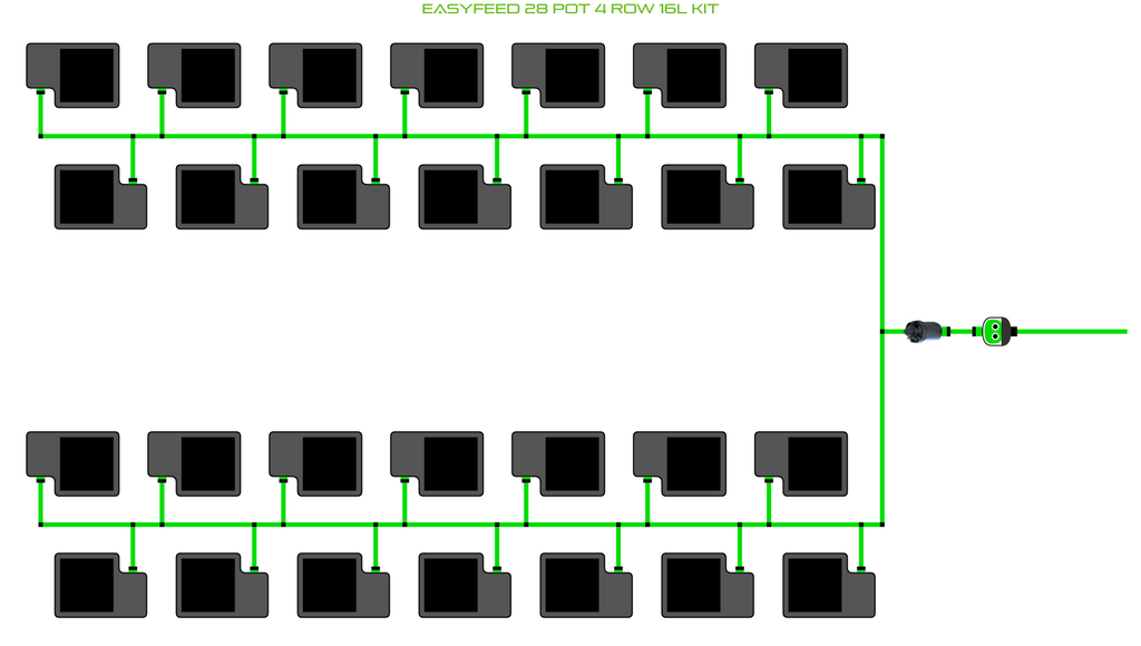 ALIEN EasyFeed 28 Pot 4 Row Kit