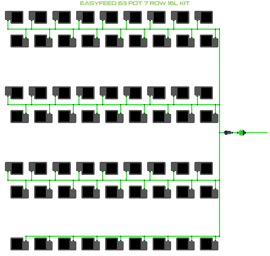 ALIEN EasyFeed 63 Pot 7 Row Kit
