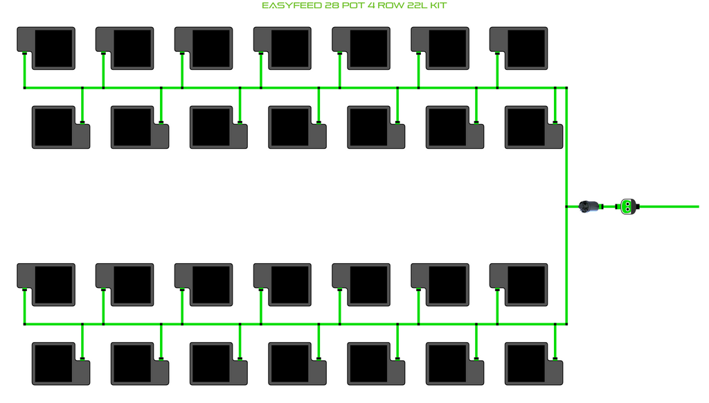 ALIEN EasyFeed 28 Pot 4 Row Kit
