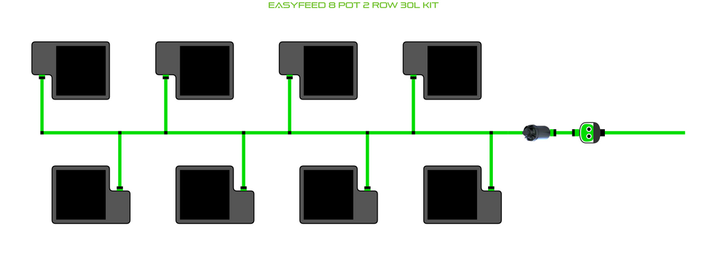 ALIEN EasyFeed 8 Pot 2 Row Kit
