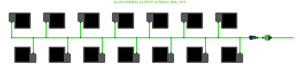 ALIEN EasyFeed 14 Pot 2 Row Kit