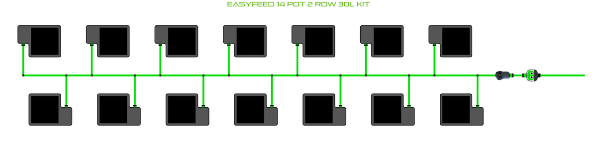 ALIEN EasyFeed 14 Pot 2 Row Kit