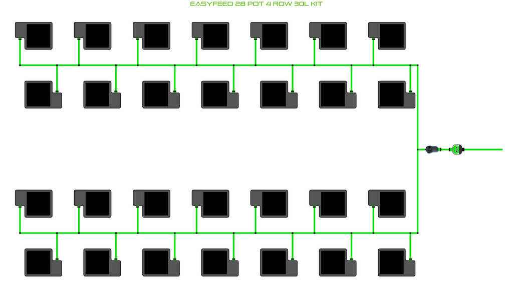 ALIEN EasyFeed 28 Pot 4 Row Kit