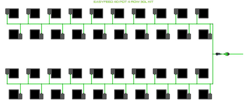 ALIEN EasyFeed 40 Pot 4 Row Kit