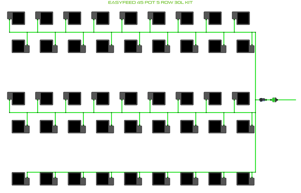 ALIEN EasyFeed 45 Pot 5 Row Kit