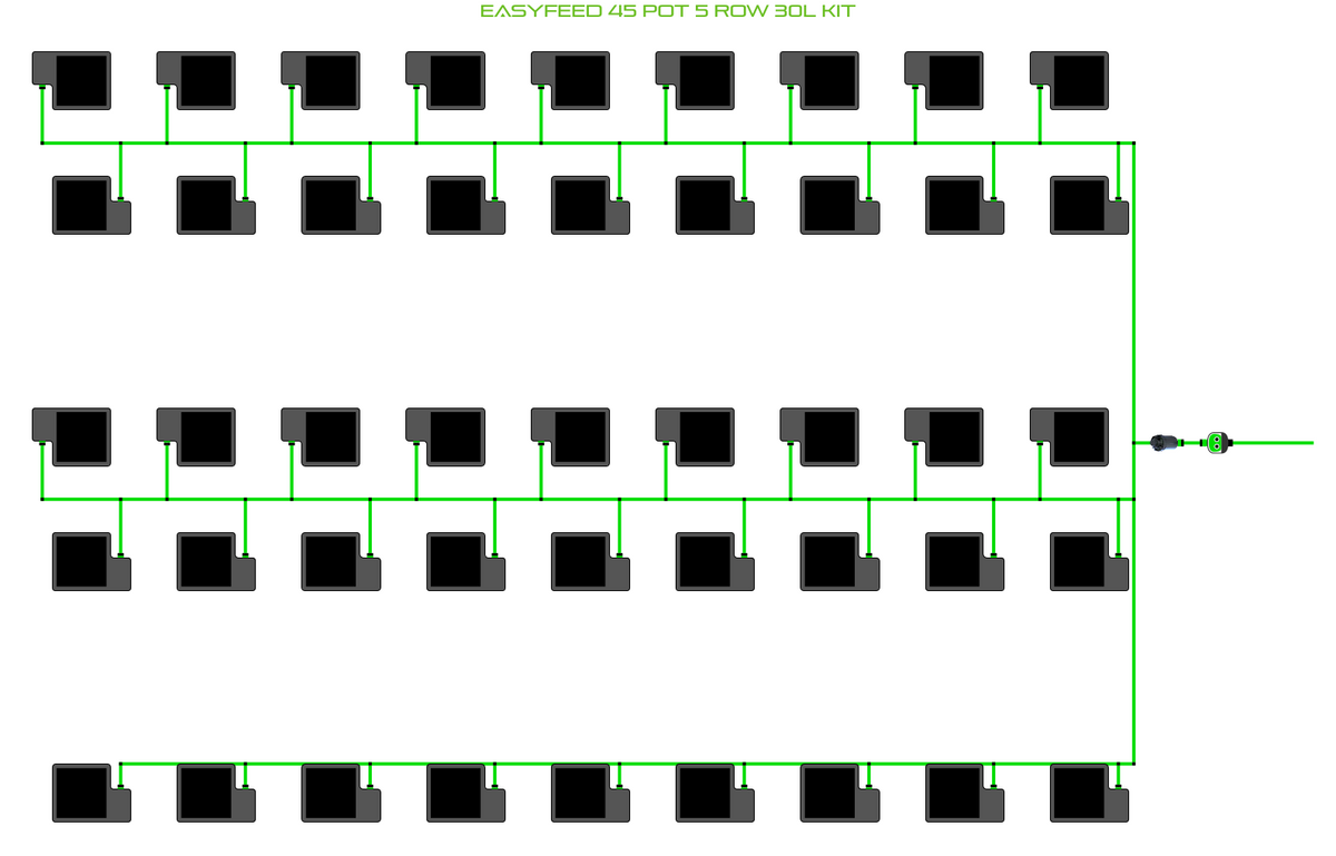 ALIEN EasyFeed 45 Pot 5 Row Kit