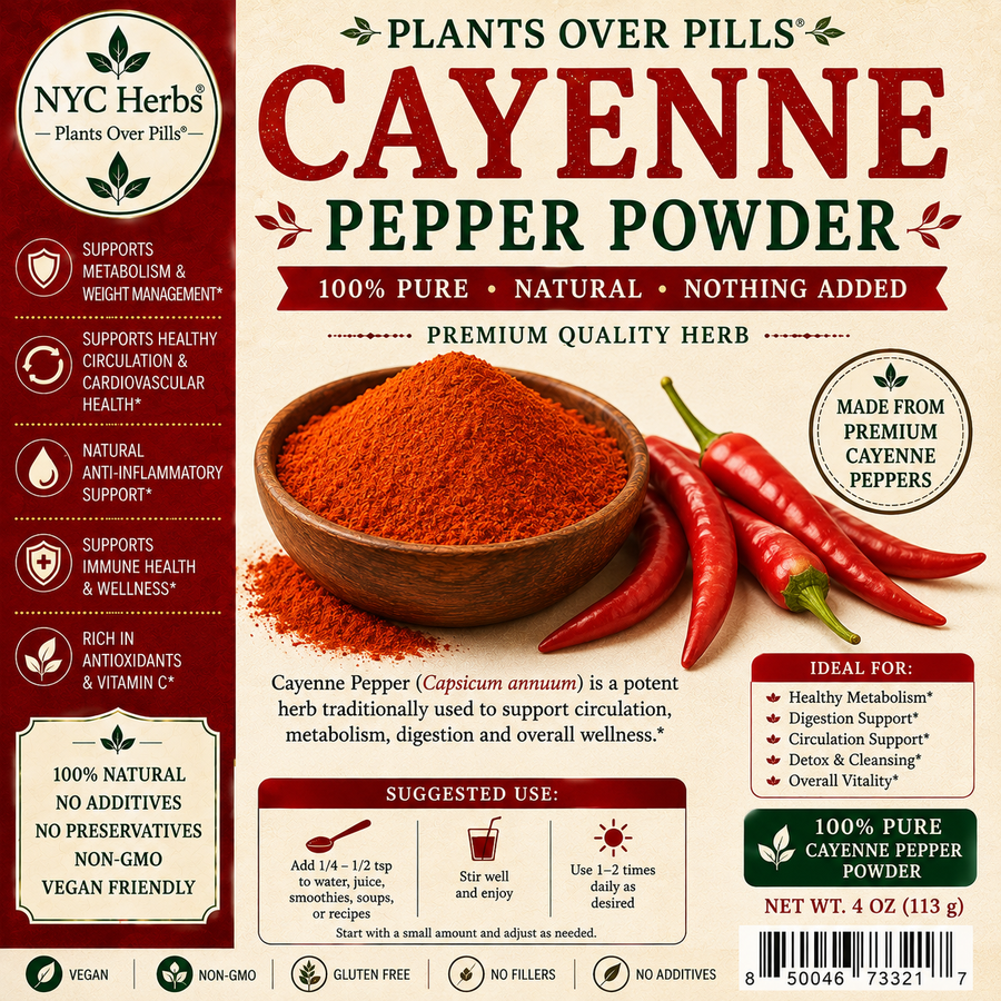 Cayenne Pepper Powder | Metabolism Boost & Circulatory Support