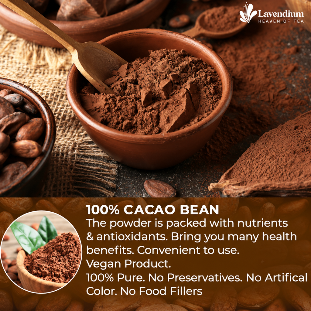Cacao Powder, 25oz (1.56 lbs), 100% Natural & Pure, Unsweetened, Rich Chocolate Flavor, Perfect for Baking & Smoothies