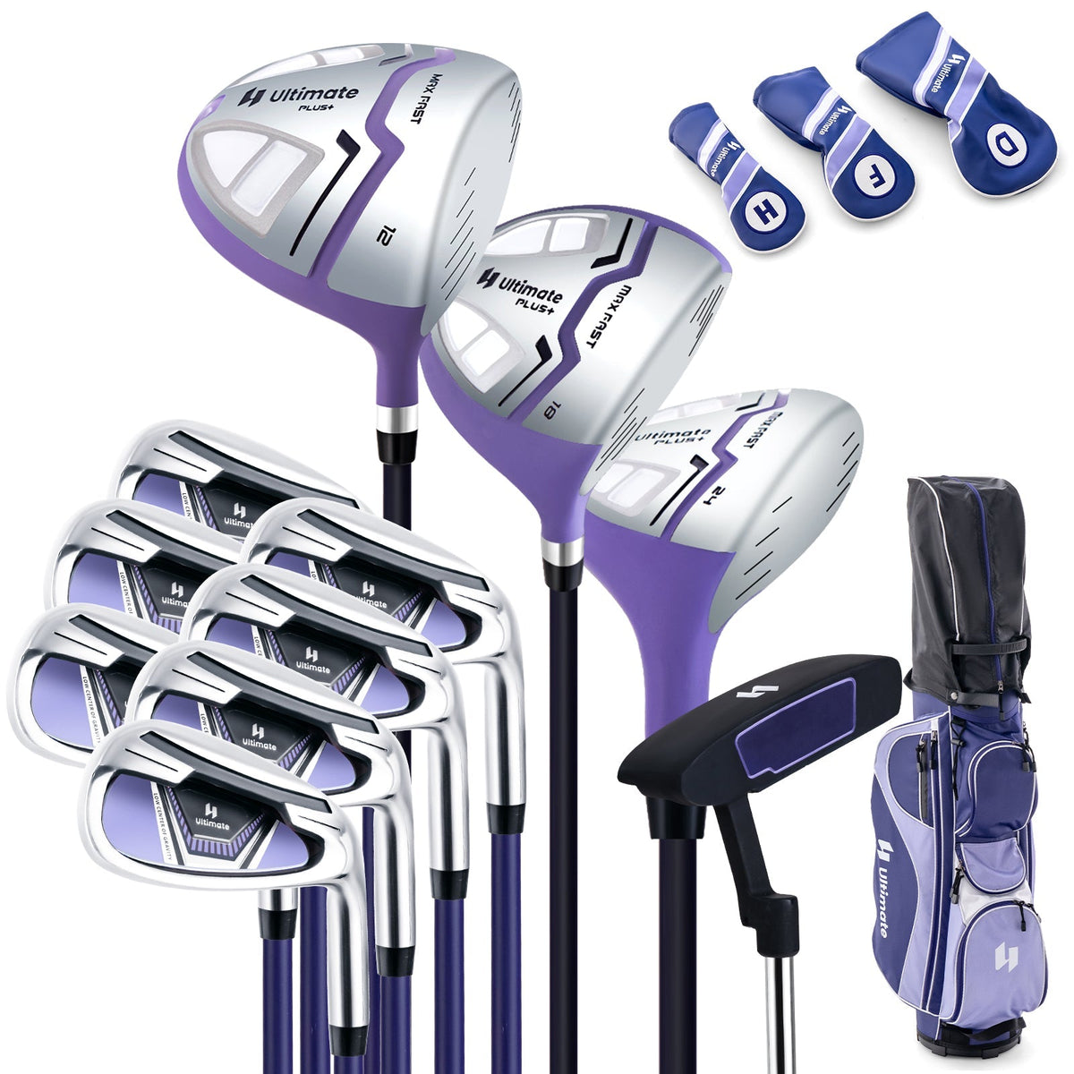 Women's Complete Golf Club Set Right Hand with Rain Hood