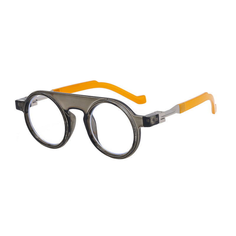 New European and American fashion round frame sunglasses for men, personalized and high-end sunglasses for men