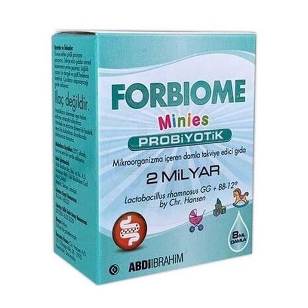 Forbiome Minies Probiotic Drops for Kids - Supports Healthy Gut Flora, 8ml