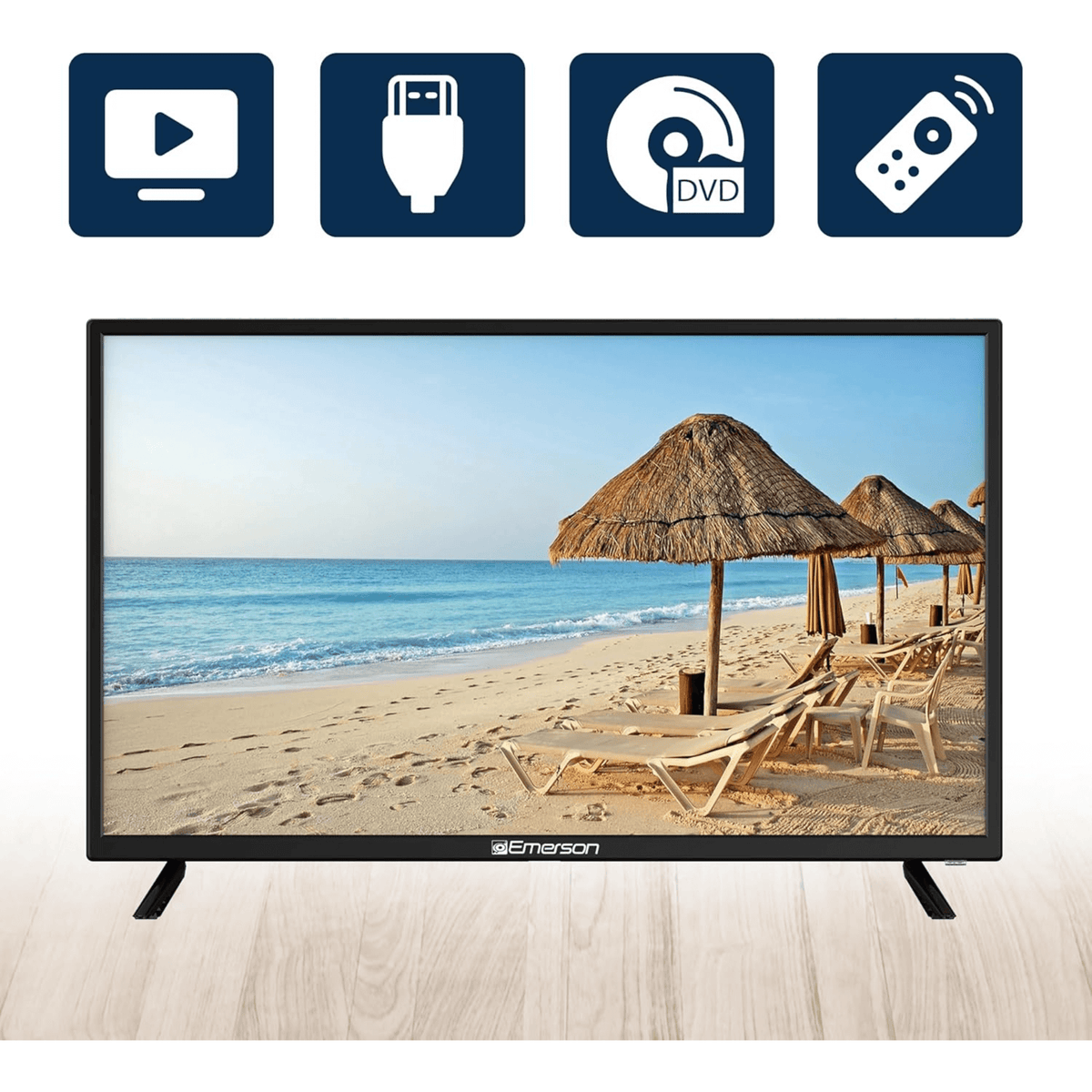 Emerson 32" Class HD LED Television with DVD Player