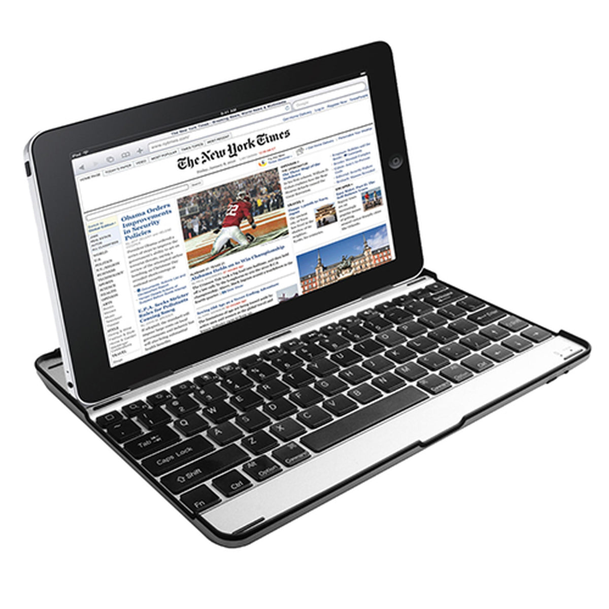 Aluminum alloy cover, Silver and black, Wireless keyboard,
