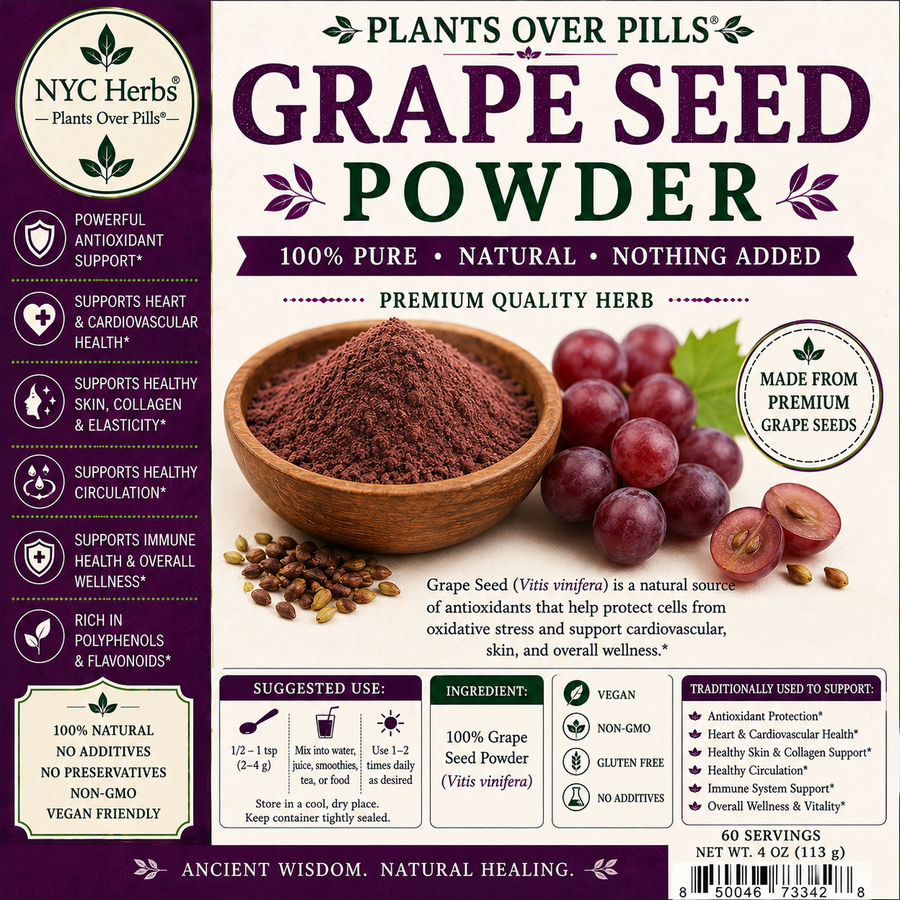 Grape Seed Powder | Antioxidant Defense & Circulatory Support