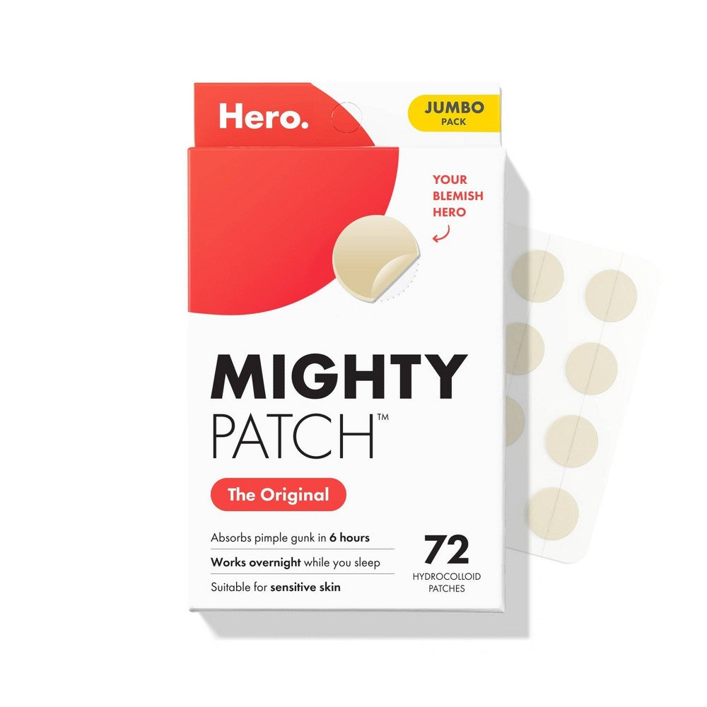Set of 2 Hero Mighty Patch Original Blemish Treatment 72 Count, 144 Total