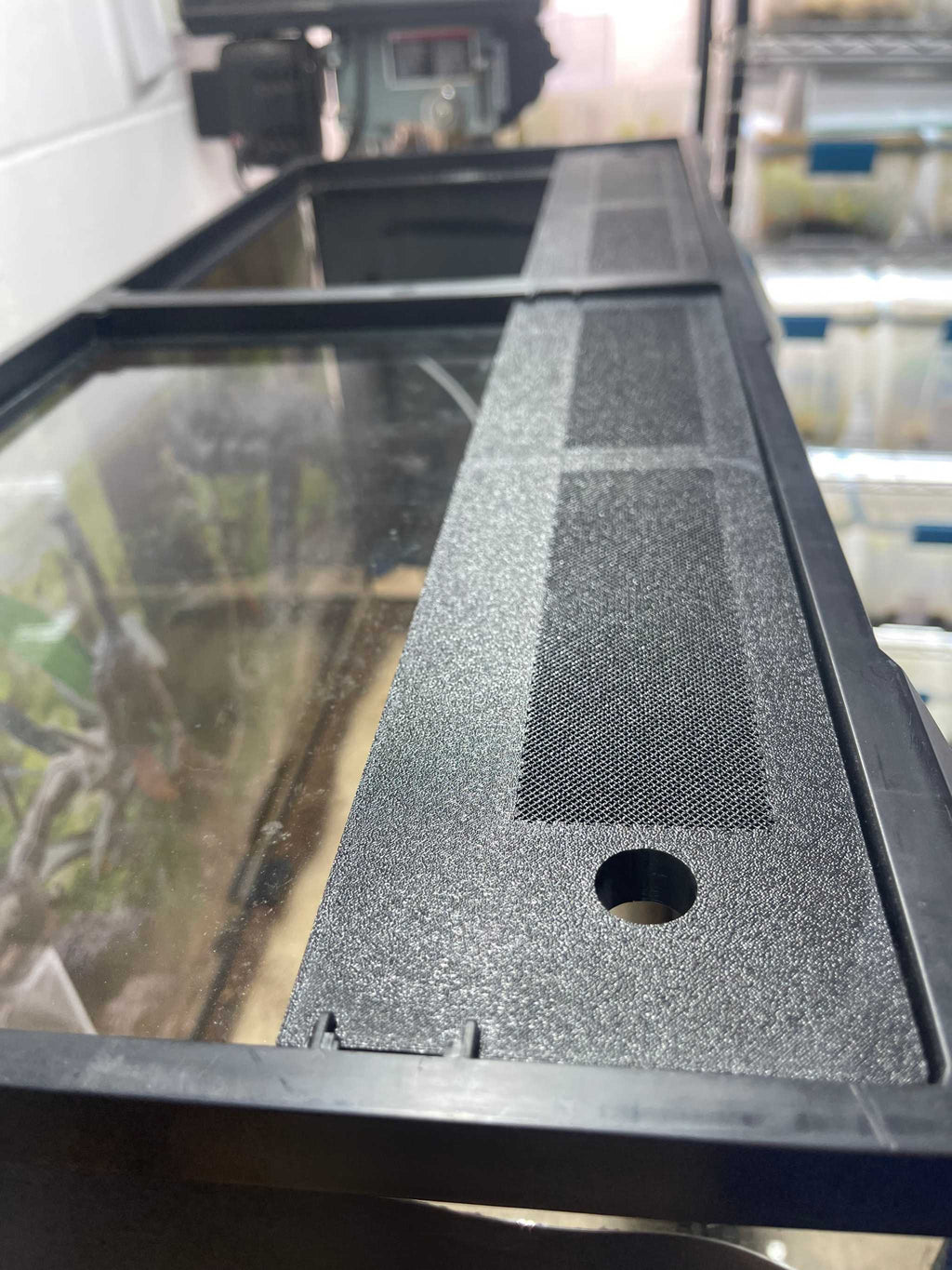 Custom Replacement Top for 36"Zoomed Terrariums – Humidity Retaining with Fly-Proof Ventilation