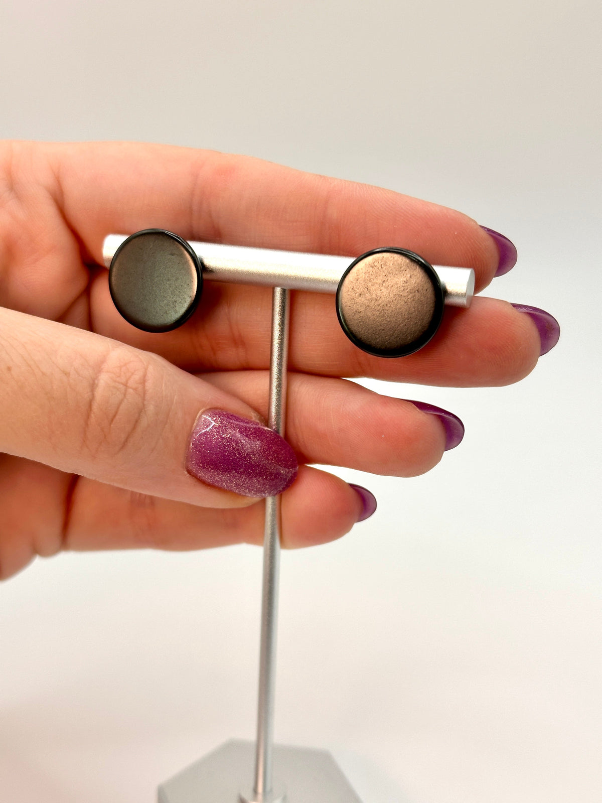 SHUNGITE EARRINGS! - EMF Protection - Hand Cut Genuine Natural Shungite Earring High Quality Black Lustrous Gemstone from Russia