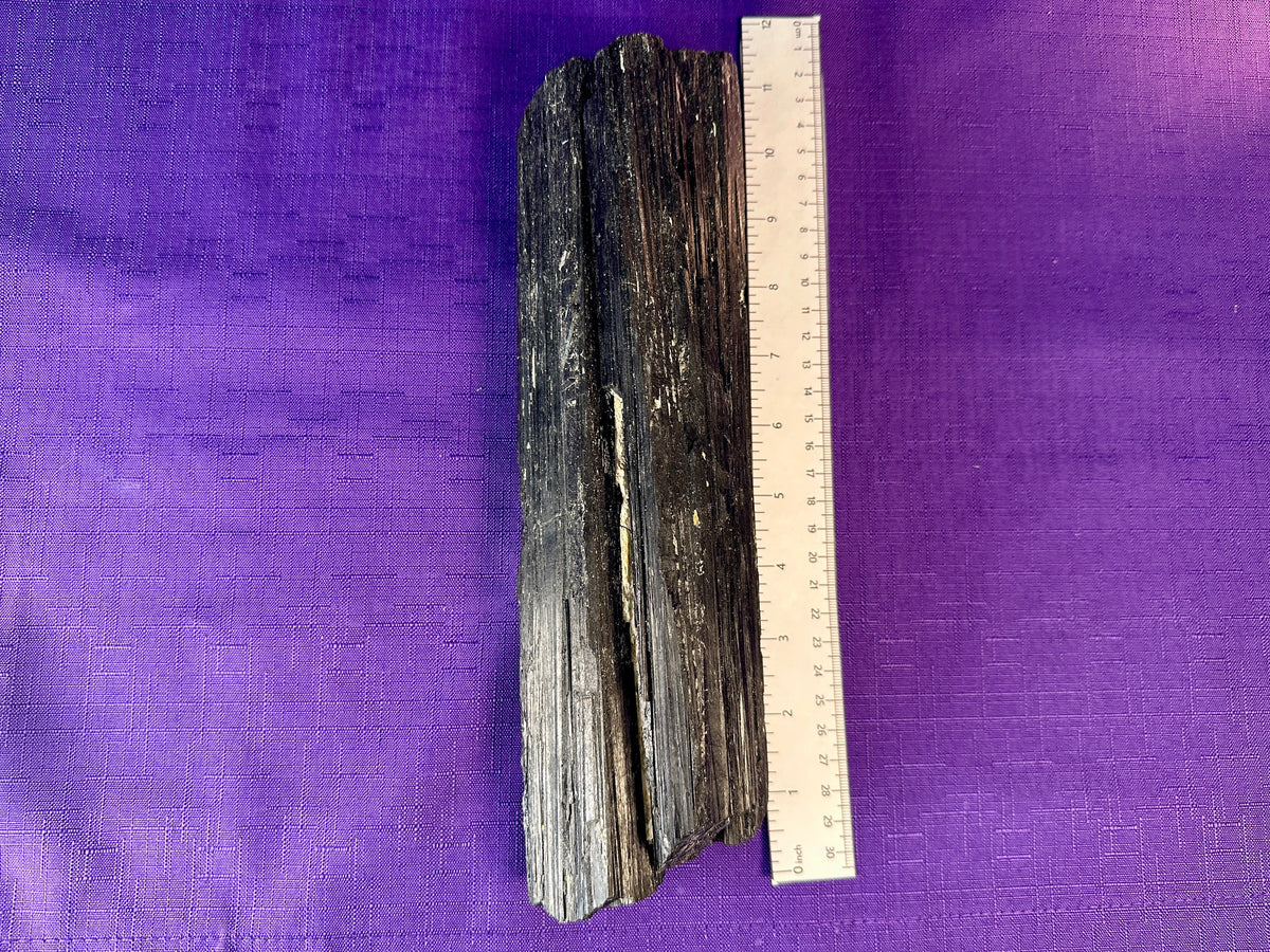Extra Large Black Tourmaline Chunk / Rod / Log. Natural Rough Black Tourmaline