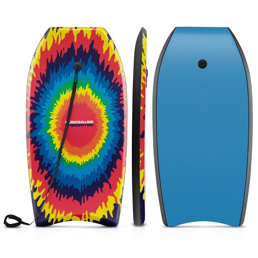 33/37/41 Inches Lightweight Body Board Boogie Board with EPS Core XPE Deck HDPE Bottom Multicolor3