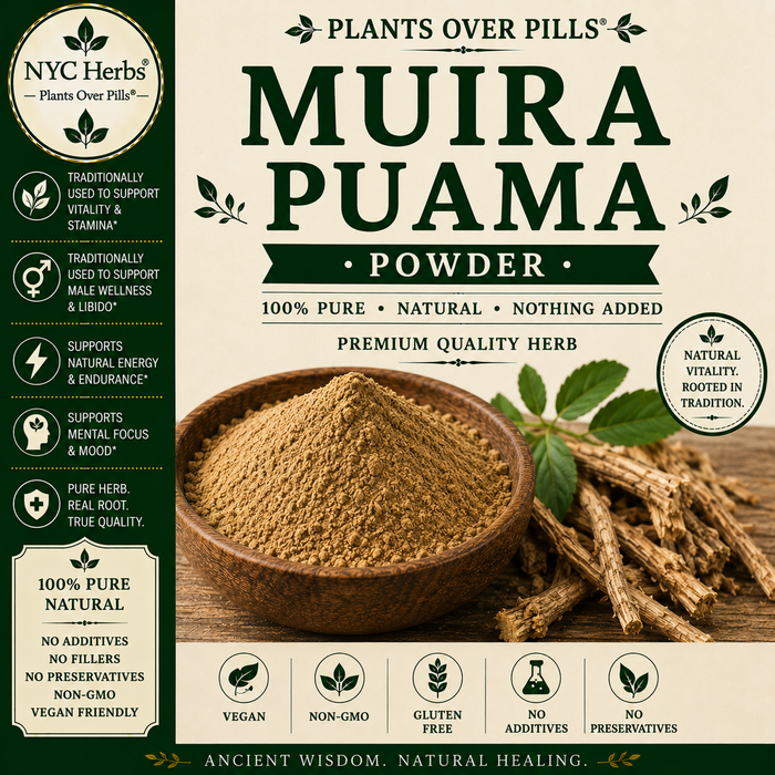 Muira Puama Powder (Potency Wood) | Vitality, Energy & Passion