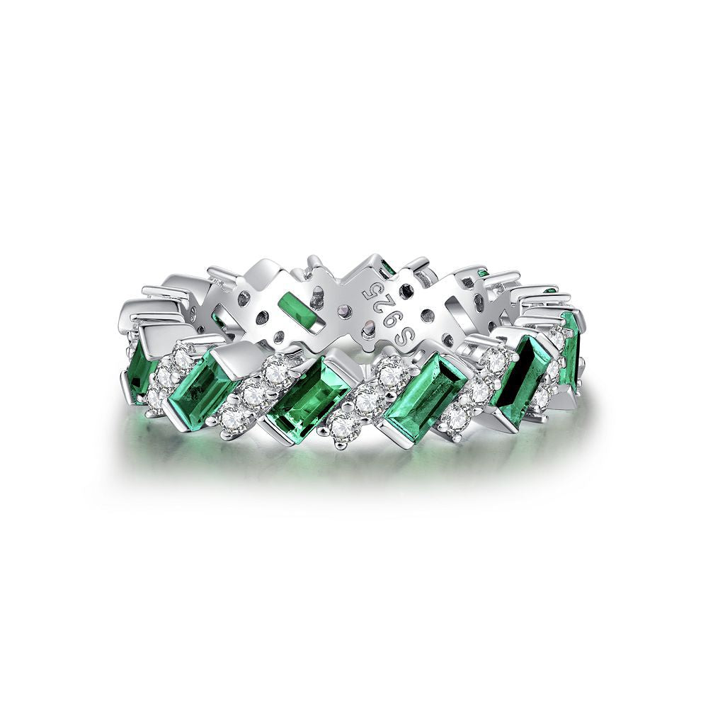 Zircon Full Diamond Sterling Silver Ring