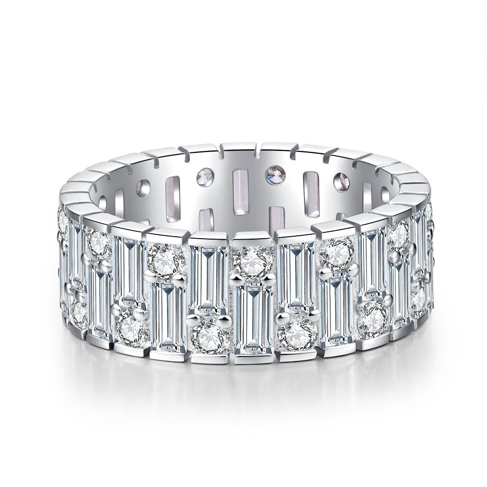 Zircon Full Diamond Sterling Silver Ring