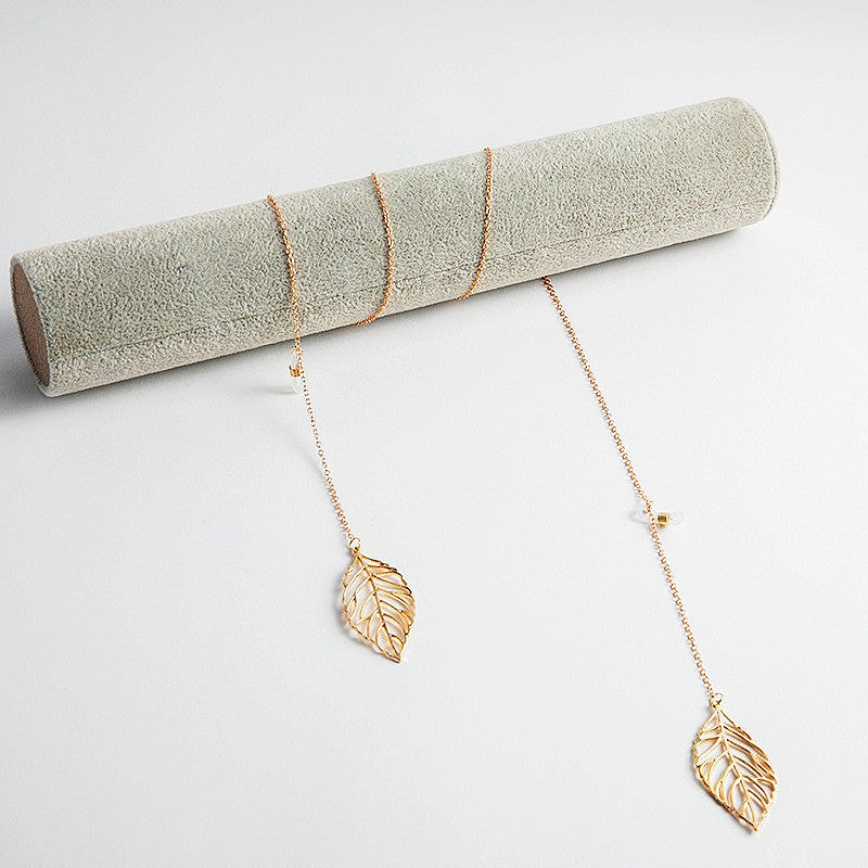 Classic Sunglasses Chain Hollow Leaf Pendant