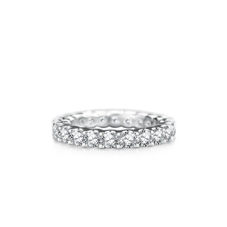 Zircon Full Diamond Sterling Silver Ring