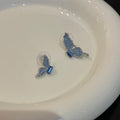 Super Fairy Painting Oil Blue Butterfly Studs
