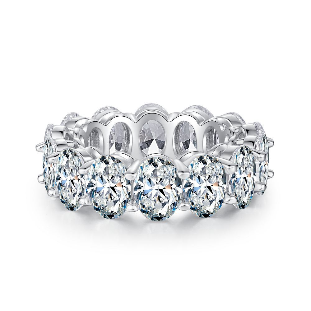 Zircon Full Diamond Sterling Silver Ring