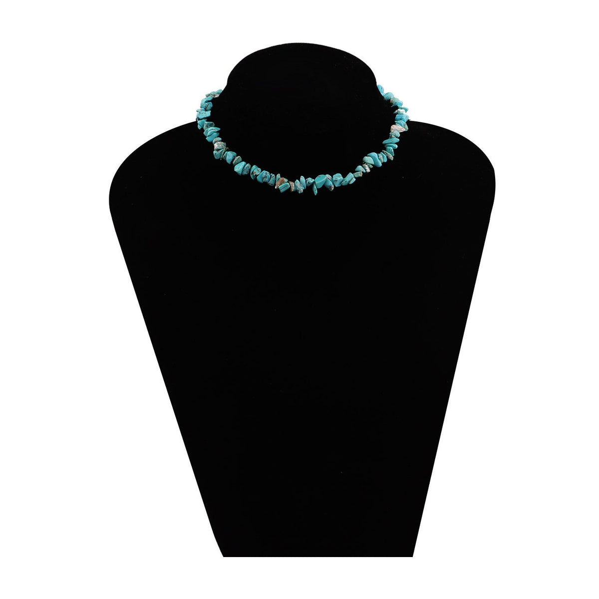 Bohemian Natural Stone Beaded Choker Necklace