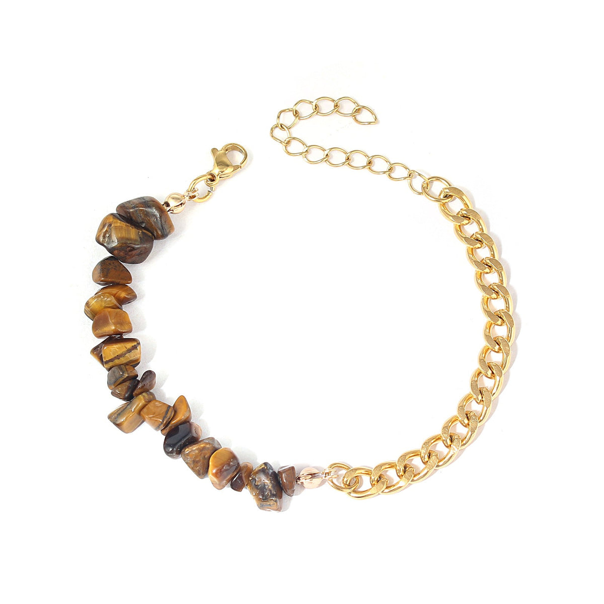 Natural Green Aventurine Irregular Crushed Stone Bracelet