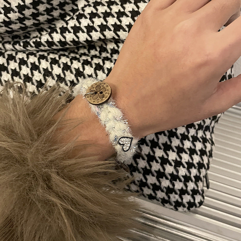 Love Star Button Stitching Bracelet