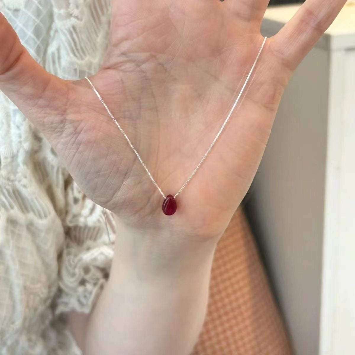 Xhdkids Water Drop Pendant Necklace For Women