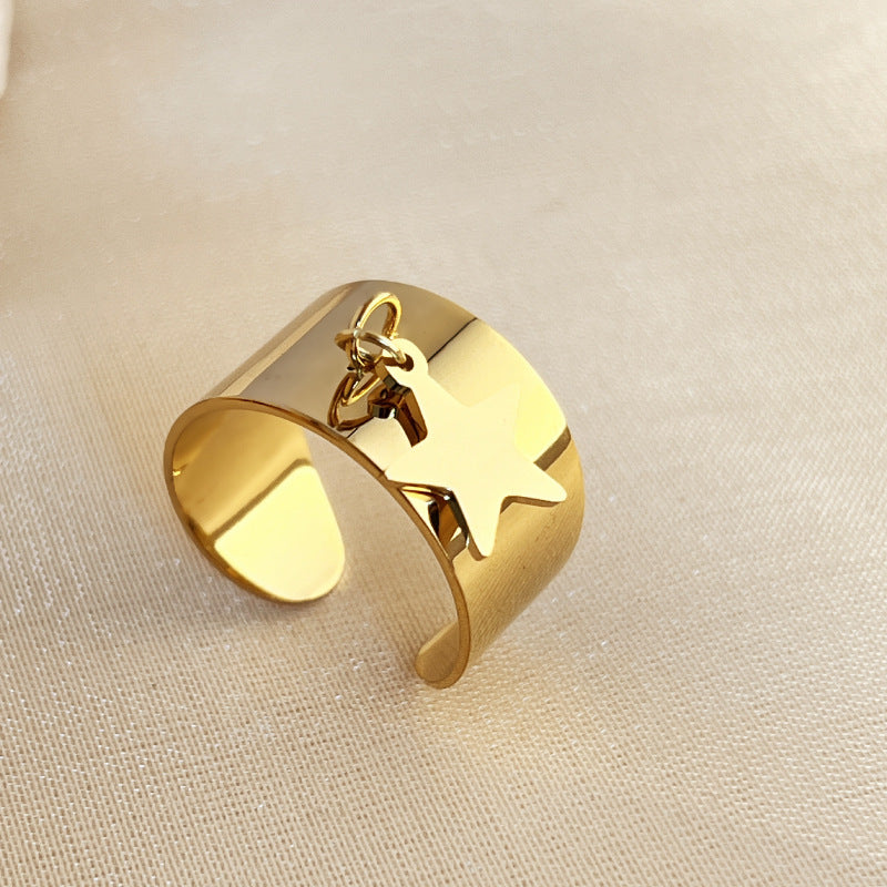 Vintage Stainless Steel Flower Ring