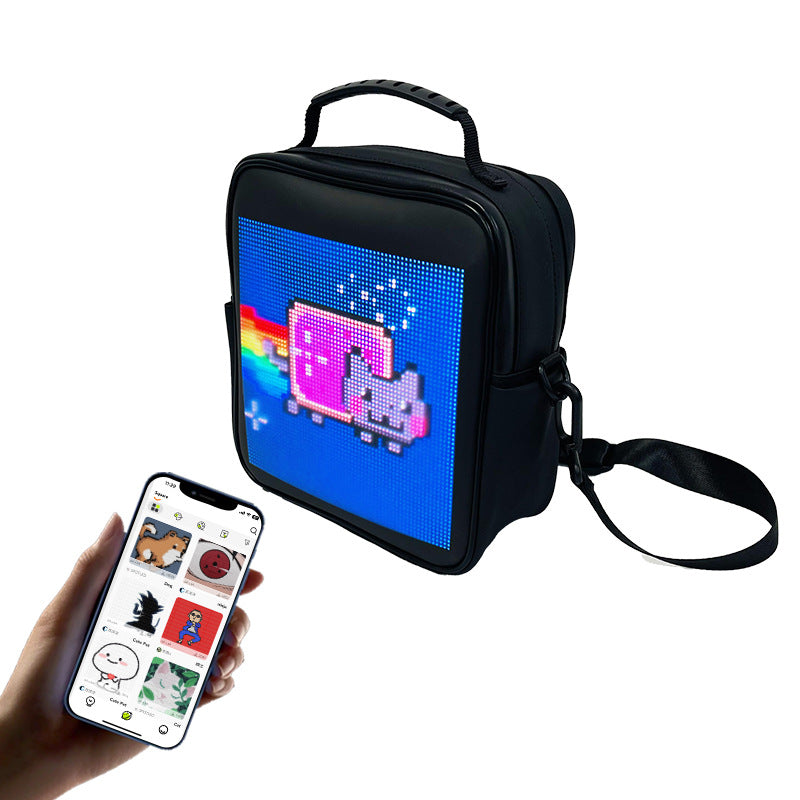 Square LED Outdoor Mobile Advertising Backpack