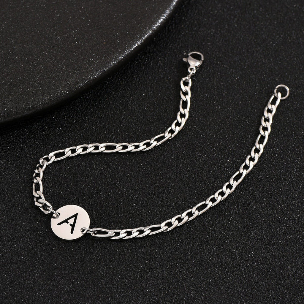 Letter Titanium Steel Bracelet