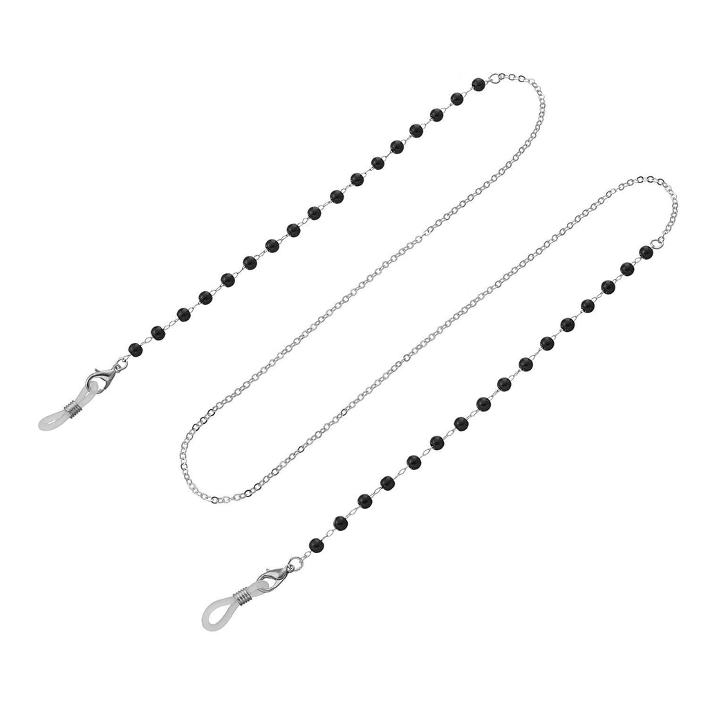 Simple Fashion Black Bead Glasses Chain