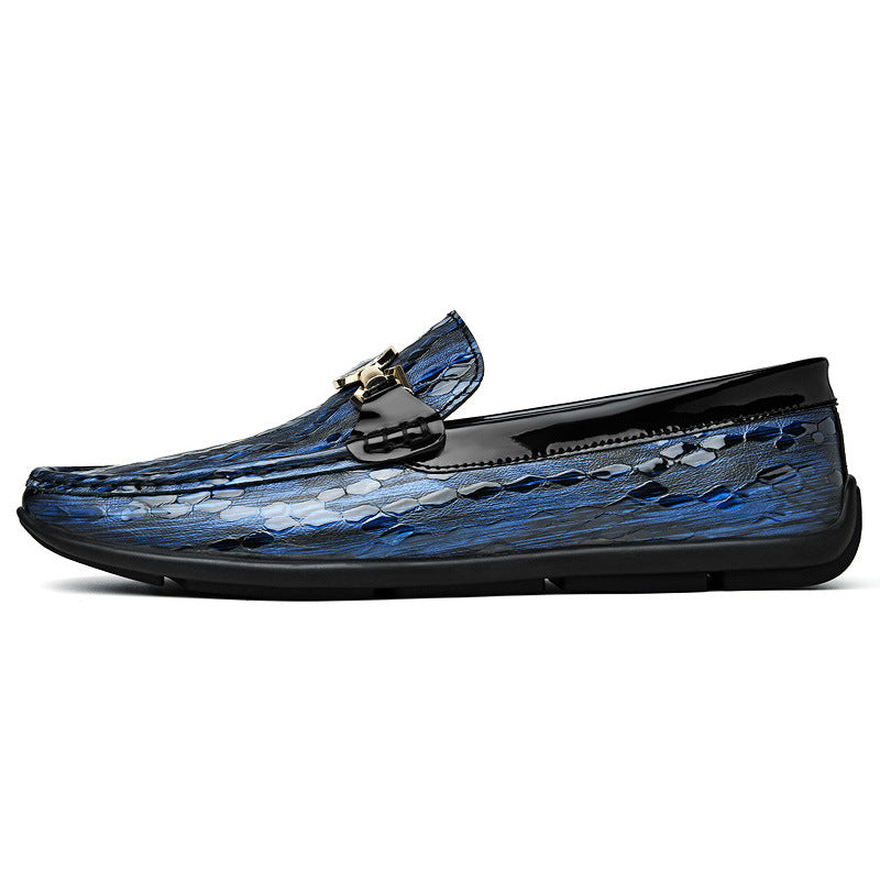 Men's Fashion Slip-on Round Toe Leather Shoes