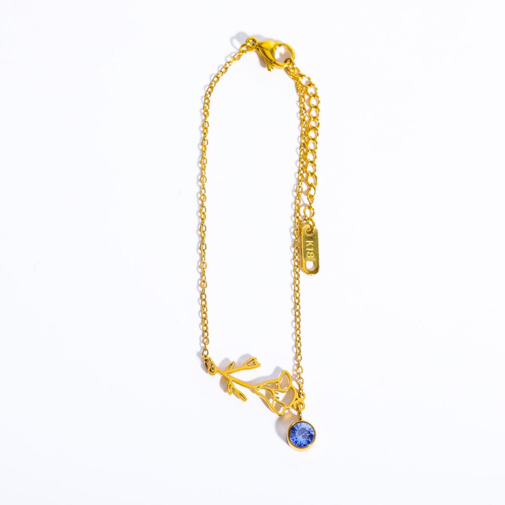 3D December Flower Bracelet