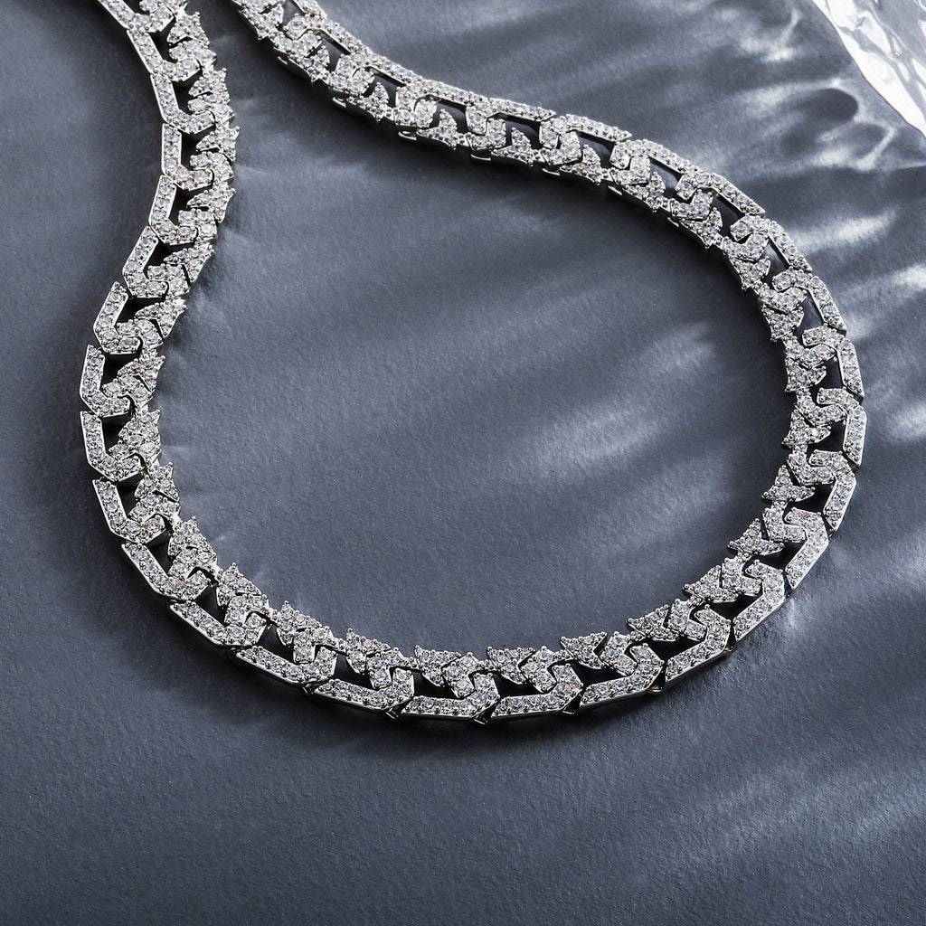 10mm Full Diamond Cuban Link Necklace